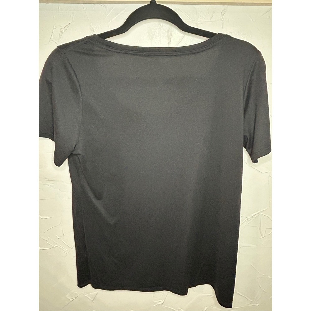 Nike Dri-FIT Black Short Sleeve Athletic‎ T-Shirt Top - Picture 3 of 3